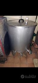 Fusto, botte in acciaio inox per vino 400 lt