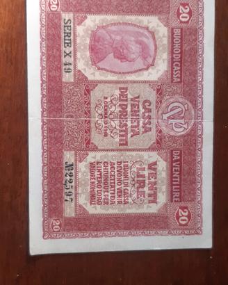 20 lire Cassa Veneta Dei Prestiti