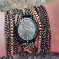 Orologio vintage particolare nero/oro 