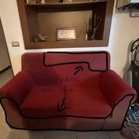 divano rosso
