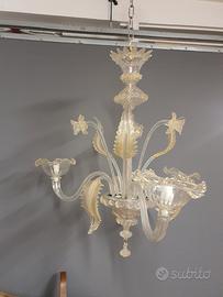 lampadario in vetro di murano 