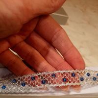 Bracciale in merletto a tombolo