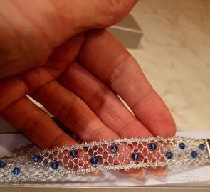 Bracciale in merletto a tombolo