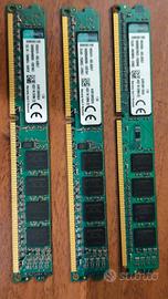 Lotto RAM DDR3 12 GB Kingston (3x4GB) per PC 

