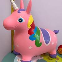 Unicorno cavalcabile gonfiabile