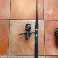 canna da pesca  con mulinello