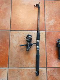 canna da pesca  con mulinello