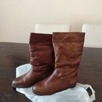stivali vintage vera pelle misura 35