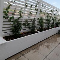 Fioriere bianche complete