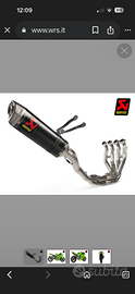 Scarico completo Akrapovic collettori titanio