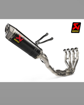 Scarico completo Akrapovic collettori titanio