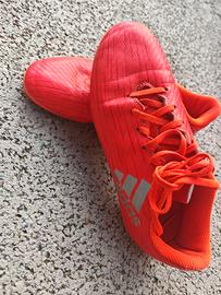 scarpe calcio Adidas bambino/a 35 arancio fluo 
