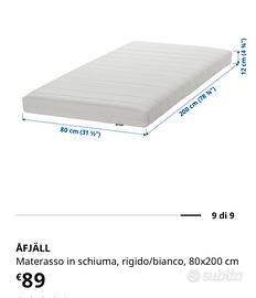 ÅFJÄLL Ikea Materasso in schiuma, rigido