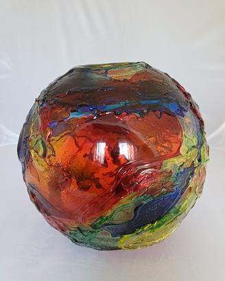 vaso Geacolor di Gae Aulenti per Venini. 