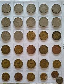 Collezione 31 monete Tunisia (Dinar e millimes).