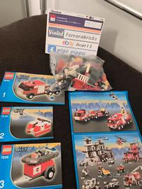 LEGO 7239 City autoscala autopompa gommone Fire tr