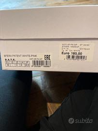 D.a.t.e. Scarpe bianche e rosa laccato