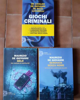 Lotto 3 libri romanzi racconti gialli De Giovanni