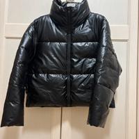 Giacca Benetton nera lucida