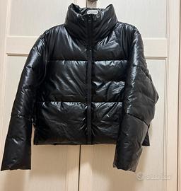 Giacca Benetton nera lucida