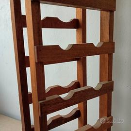 portabottiglie in legno