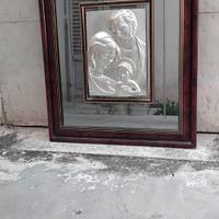 Capezzale in vetro e legno , sacra famiglia