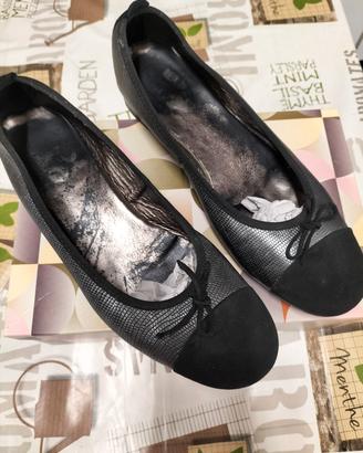 Ballerine donna in pelle e camoscio tg 43