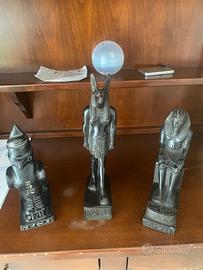 Collezione 3 Statue Egizie Decorative