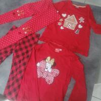 2 completi natale bimba 4/5 anni