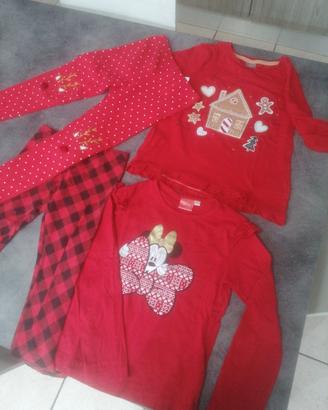 2 completi natale bimba 4/5 anni