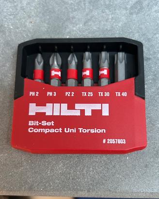 HILTI bit set inserti avvitatore croce, torx