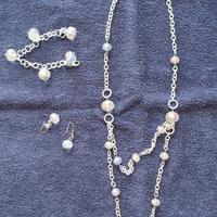 Parure collana, bracciale e orecchini