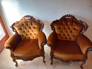 Set Barocco: Divano e 2 Poltrone. PREZZO SPECIALE