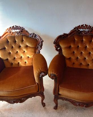 Set Barocco: Divano e 2 Poltrone. PREZZO SPECIALE