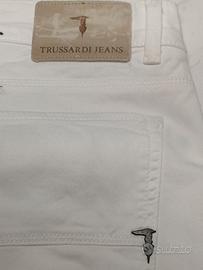 Jeans bianchi uomo Trussardi