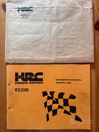 Honda trial Rtl 250 manuale HRC