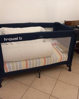 lettino da viaggio pieghevole con materasso