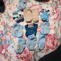 calzini, cappellini, bavagli neonato