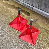 Coppia cavalletti manutenzione auto