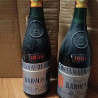 2 bottiglie barolo Fontanafredda 58/61