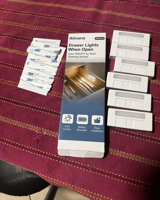 6 Luci da armadio con sensore