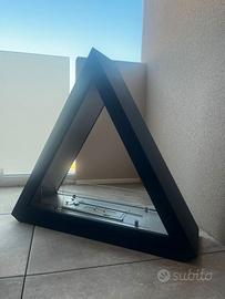 Caminetto a bioetanolo da terra nero