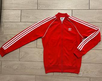 tuta adidas adicolor classics sst rossa