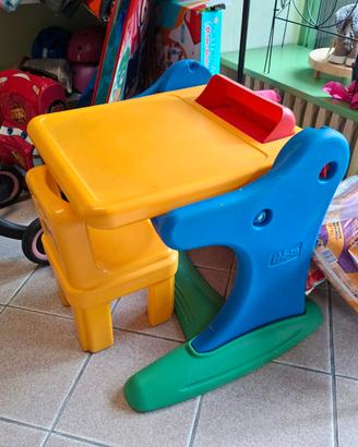 banchetto scuola trasformabile lavagna 2in1 chicco