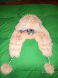 cappello vera pelliccia coniglio 