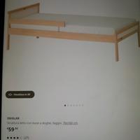 Letto bimbi 160 x 70 completo di materasso e doghe