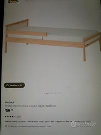 Letto bimbi 160 x 70 completo di materasso e doghe