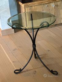 Tavolino in ferro battuto