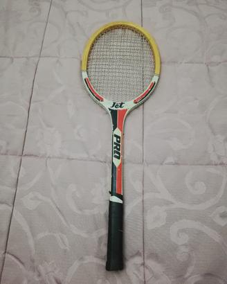 Racchetta Tennis Jet Pro Legno Vintage 