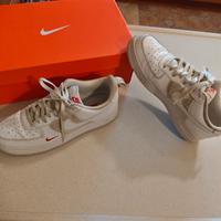 Nike air force 1 rosse e bianche unisex